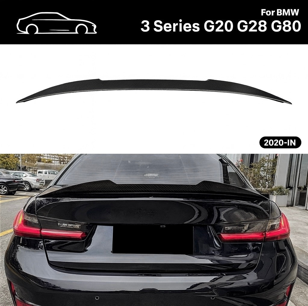 Dry Carbon Fiber Rear Roof Trunk Spoiler Wing For BMW 3 Series G20 G28 G80 2020+