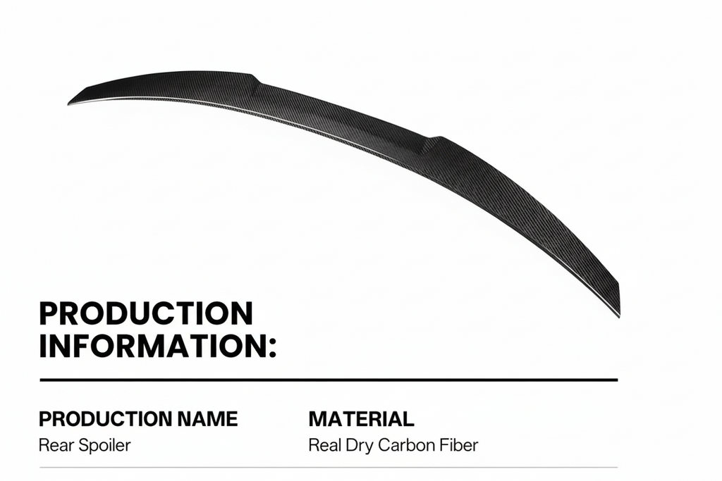 Real Dry Carbon Fiber Rear Lid Spoiler Boot Wing Car Roof Trunk Spoiler Wing For BMW 4 Series G22 G82 M4 Style 2022+