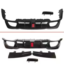 BMW 3 Series G20 G21 M Sport 2019 2020 2021 CMS Style Car Rear Diffuser Lip with Brake LED Light